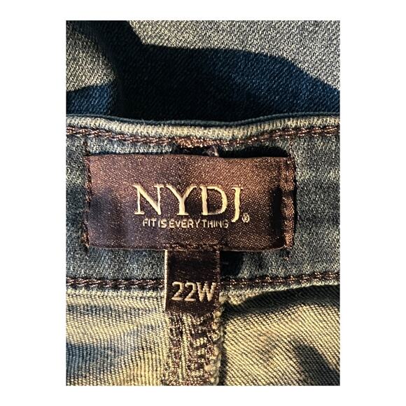 NYDJ Jeans Teresa wide leg ankle light blue 22W - Picture 4 of 6